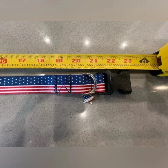 NEW without tags, Patriotic Dog Collar never used. - Picture 5 of 8